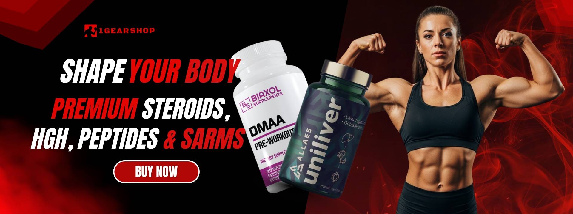 Home 2 Red And Black Modern Shape Your Body Facebook Cover 1920 x 720