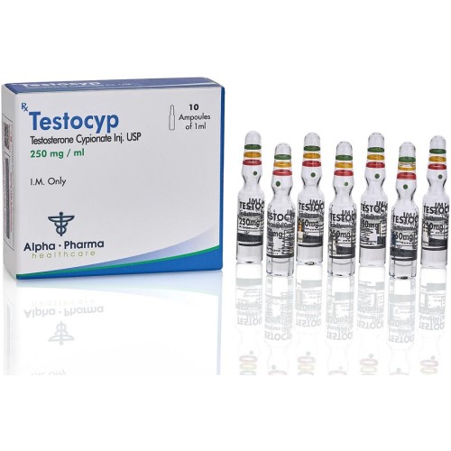 Testocyp 250 Alpha Pharma 1ml x 10 amp