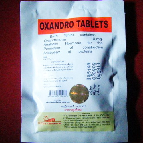 Oxandro British Dispensary 10mg x 100 tabs