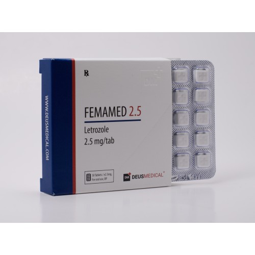 Femamed 2.5 (LETROZOLE) Deus Medical x 50 tab