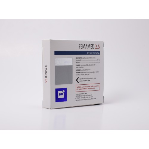 Femamed 2.5 (LETROZOLE) Deus Medical x 50 tab