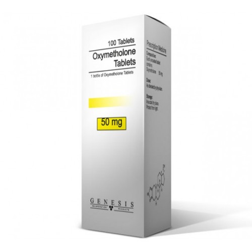 Oxymetholone Tablets 50mg Genesis x 100 tabs