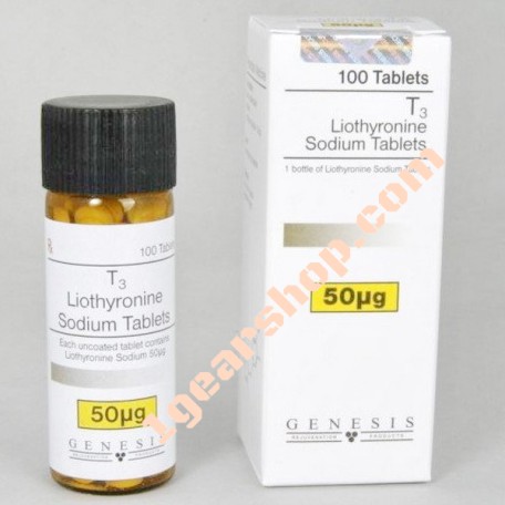 T3 Liothyronine Sodium Genesis 50 mcg
