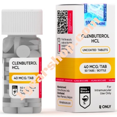 Clenbuterol Tablets 40 mcg Hilma Biocare x 50 tablets