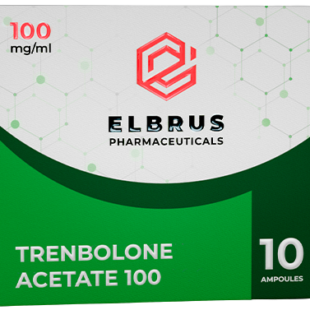 Trenbolone Acetate 100mg Elbrus 10 ampoules box and vial