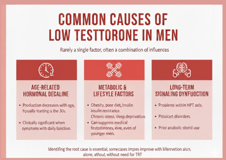 Common Causes of Low Testosterone in Men