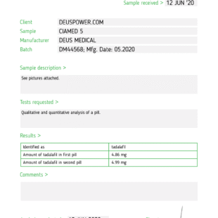 Ciamed 5 Deus - Tadalafil